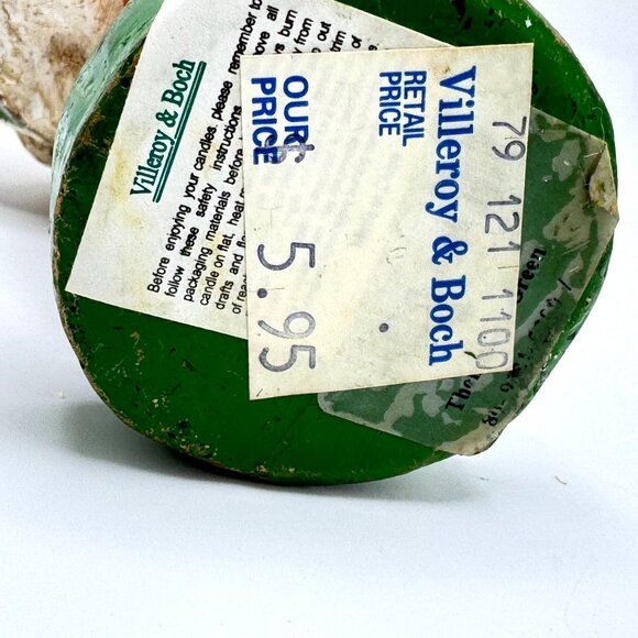 Villeroy & Boch Vtg Boy Clown Candle Brown/Green 7.5" Tall Handpainted NOS - Picture 4 of 8